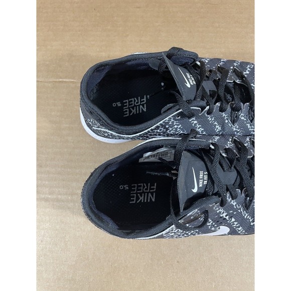Nike Free 5.0 TR Fit 5 Women's Size 9 Black/White Running Shoes 704695-009 - Picture 8 of 10